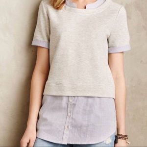 Anthropologie Layered Sweatshirt